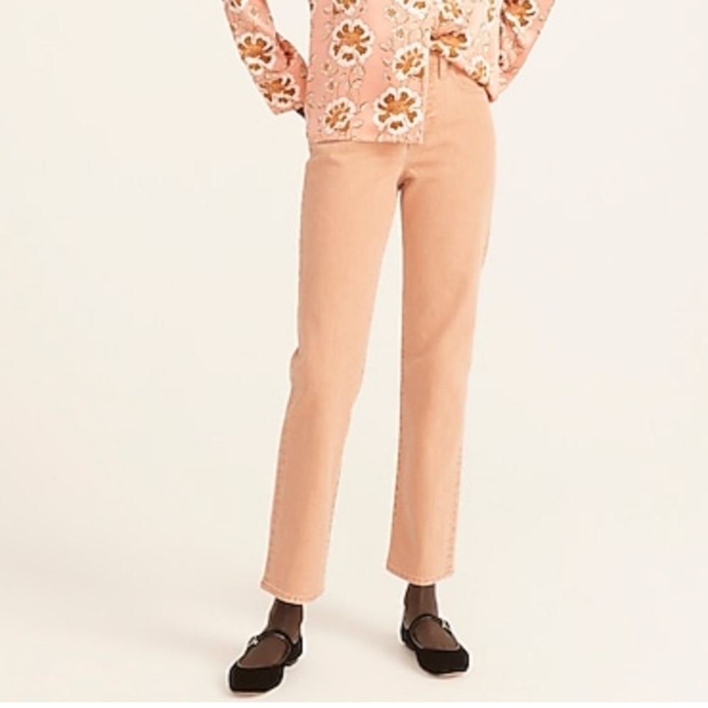 J.Crew Jeans High Rise Straight Pink Rose 90s classic NWT Size 29